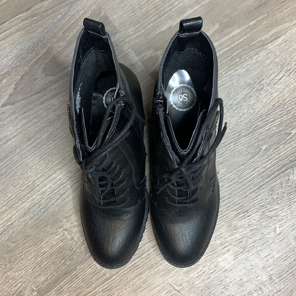 Brand New High Heel Black Boots Size 9.5 - Picture 6 of 12
